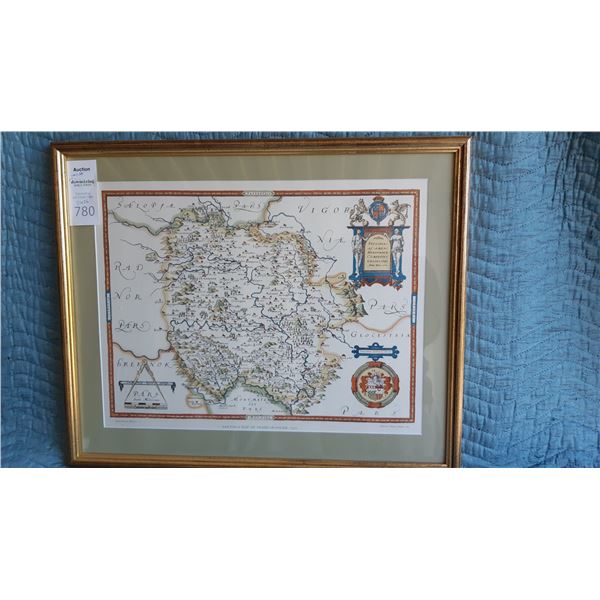 Framed Saxton's Map Cat B