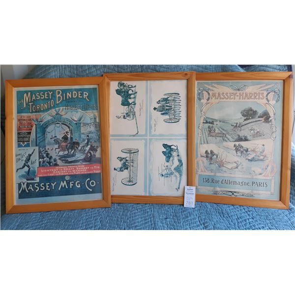 Antique Framed Massey  Posters Cat A