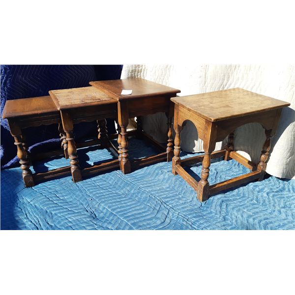 Antique Nesting Tables Cat C