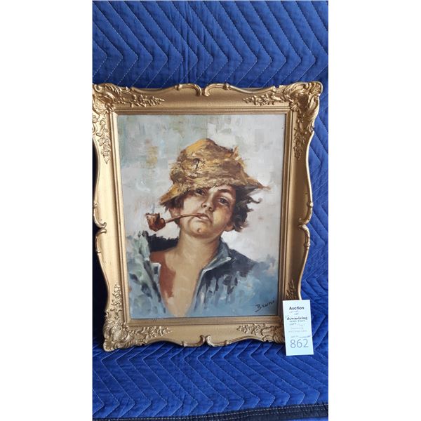 Original Framed Art Cat B