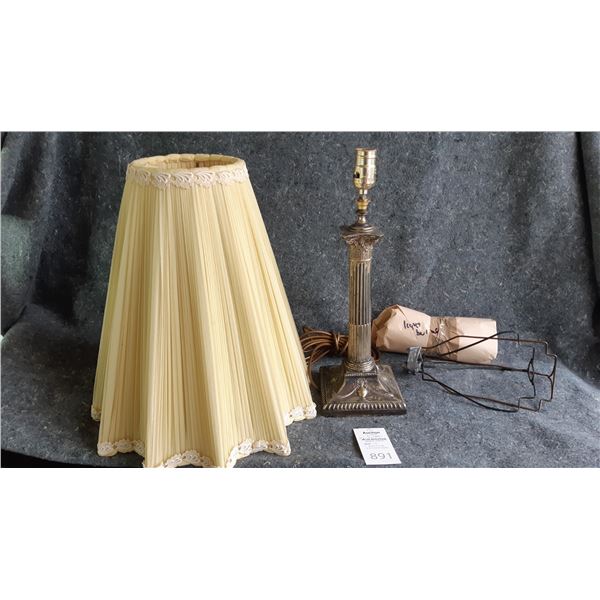 Silverplated Lamp Cat B