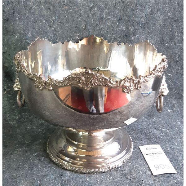 Silver Plated Punch Bowl Cat A