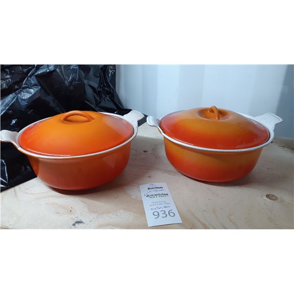 Vintage Le Creuset Pots Cat A