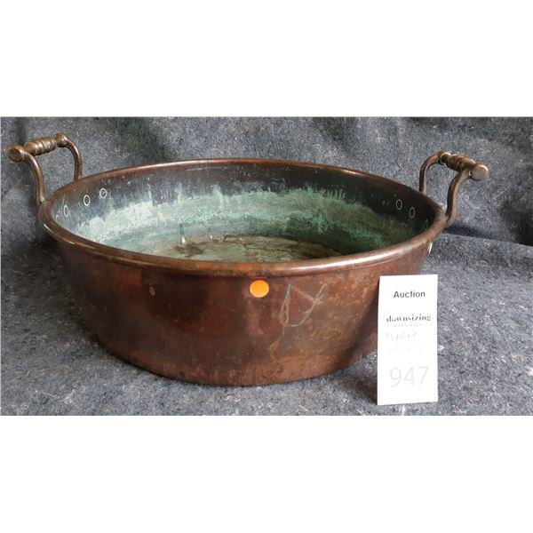 Antique Copper Pot Cat A