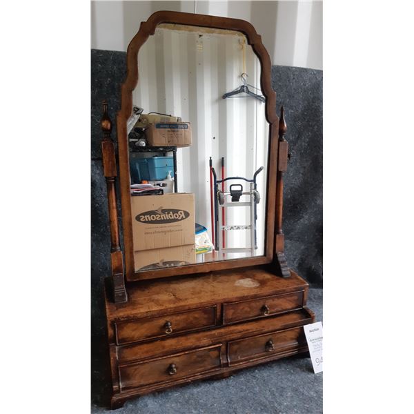 Antique Dressing Table Mirror Cat A