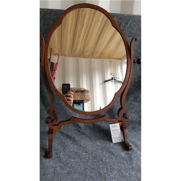 Antique Dressing Table Mirror Cat A