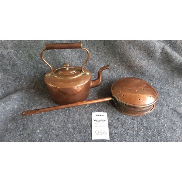 Antique Copper Kettle & More Cat A