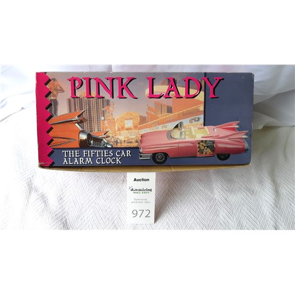 Pink Lady Alarm Clock Cat A