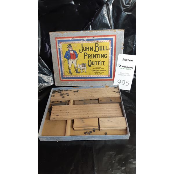 Antique John Bull Printing Outfit Cat A