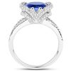 Image 2 : 3.44ct Tanzanite 14K White Gold Ring