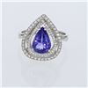 Image 1 : 2.62ct Natural Tanzanite 14K White Gold Ring
