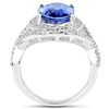 Image 2 : 4.94ct Tanzanite 14K White Gold Ring