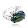 Image 2 : 4.67ct Natural OPAL 14K White Gold 6.1gm Ring