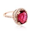Image 2 : 5.6ct Natural TOURMALINE 14K Rose Gold 4.25gm Ring