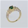 Image 2 : 0.57ct Natural Emerald 14K Yellow Gold Ring