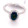 Image 1 : 0.81ct Natural OPAL 14K White Gold 2.7gm Ring