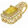 Image 2 : 3.53ct Sphene 14 K Yellow Gold Pendant