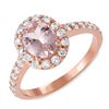 Image 1 : 1.1ct Morganite 14 K Rose Gold Ring