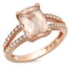 Image 1 : 2.27ct Morganite 14 K Rose Gold Ring