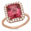 Image 1 : 4.31ct Pink Tourmaline 14 K Rose Gold Ring