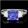 Image 1 : 14k Gold 2.00ct Tanzanite 0.80ct Diamond Ring