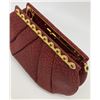 Image 6 : Judith Leiber Red Embossed Alligator Clutch