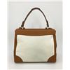 Image 5 : Ralph Lauren Vintage Cream Canvas Tan Leather Rickey Bag