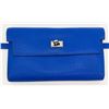 Image 6 : NWOT Hermes Kelly Classic Wallet Mysore Bleu Electrique