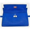 Image 7 : NWOT Hermes Kelly Classic Wallet Mysore Bleu Electrique