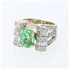 Image 2 : 2ct Natural Emerald 14K White Gold Ring
