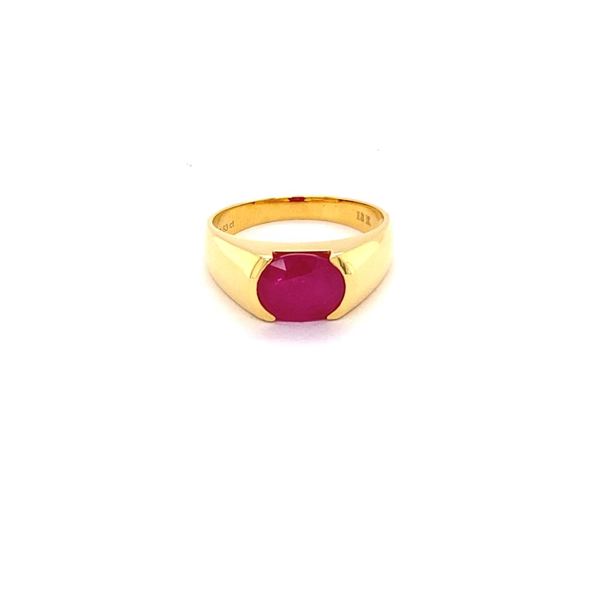 3.63ct Ruby 18K YG 7.48gm Ring