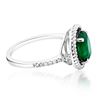 Image 2 : 1.77ct Natural Emerald 14K White Gold 2.99gm Ring