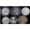 Image 5 : SILVER MAPLE LEAF SILVER CASINO TOKENS ROUNDS