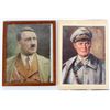 Image 1 : WWII GERMAN  ADOLF HITLER & GORING PORTRAIT PRINT