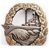 Image 5 : WWII GERMAN REICH KRIEGSMARINE DESTROYER WAR BADGE