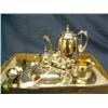 Image 1 : Silverplate coffee set & flatware