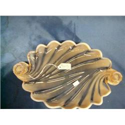 1940's opalescent candle holder