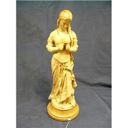 Statue of Girl w/flower-25"