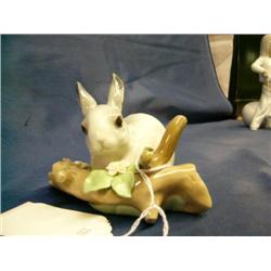 Lladro Rabbit -3" x 4"  broken leaf
