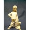 Image 1 : Japanese Porcelain figurine-Girl w/doll & beach ba