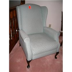 Blue recliner
