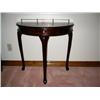 Image 1 : Mahogany half round table w/drawer
