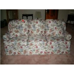 flower print sofa