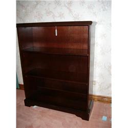mahogany 3 shelf book case by The Bobay Co.