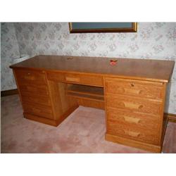 Oak computer desk-71.5"w x 22.5"d