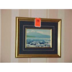 Framed Seascape print-11 x 13.5