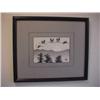 Image 1 : Japanese framed print-Migrating cranes-13. x 15.5