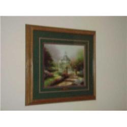Thomas Kinkade print-The Hidden Gazebo-21 x 23