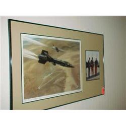 Machat framed print-"Return from Mach 6" signed by
