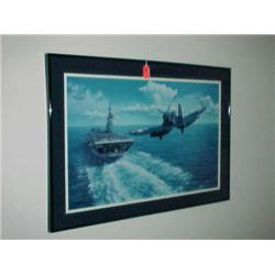 Stokes framed print-"Corsair Returning to Valley